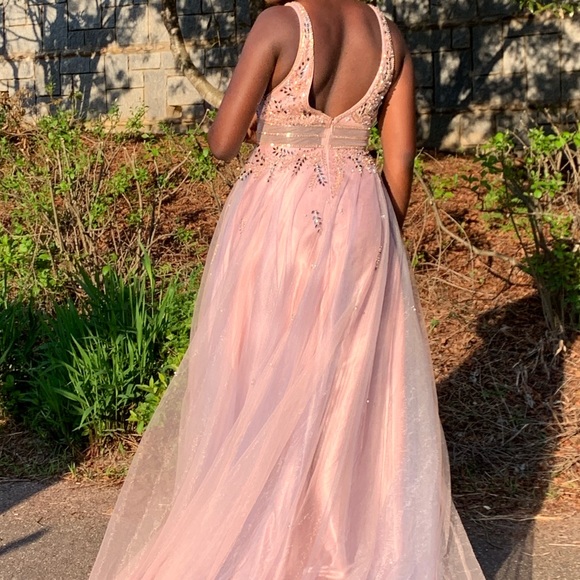 PINK PROM DRESS - Picture 3 of 5